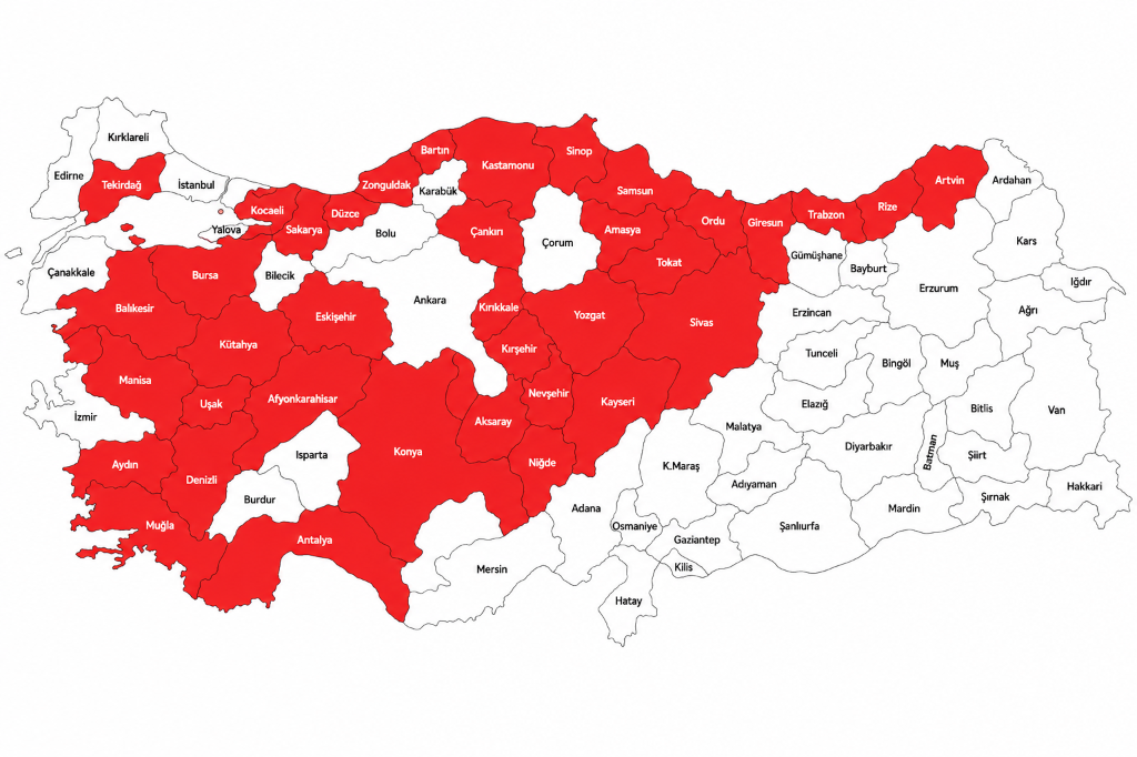 2. Bölge Haritası